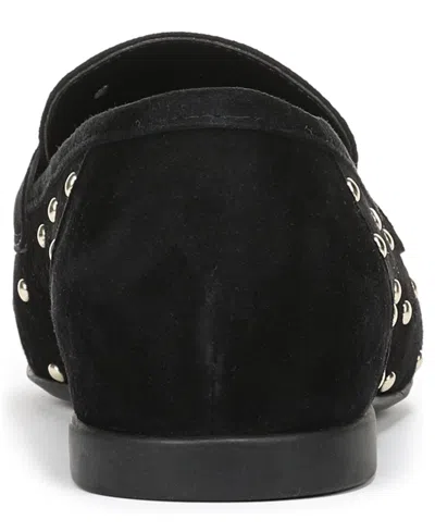 Naturalizer Bloom Stud Penny Loafer In Black Studded Suede