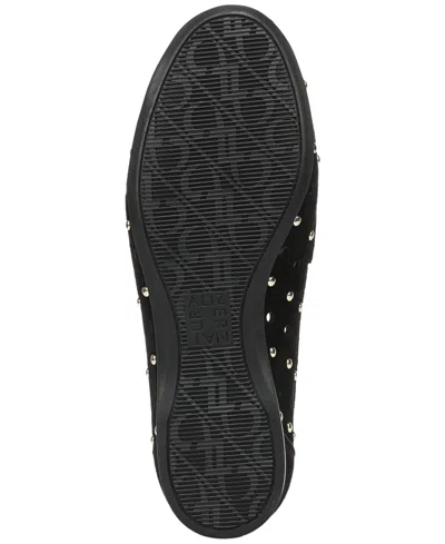 Naturalizer Bloom Stud Penny Loafer In Black Studded Suede