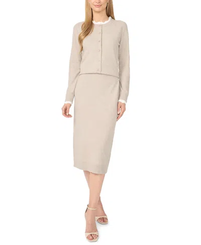 Cece Women's Pull-on Pencil Knit Midi Skirt In Multi