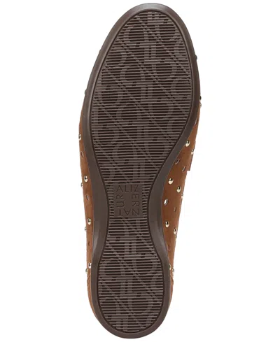 Naturalizer Bloom Stud Penny Loafer In Chestnut Studded Suede