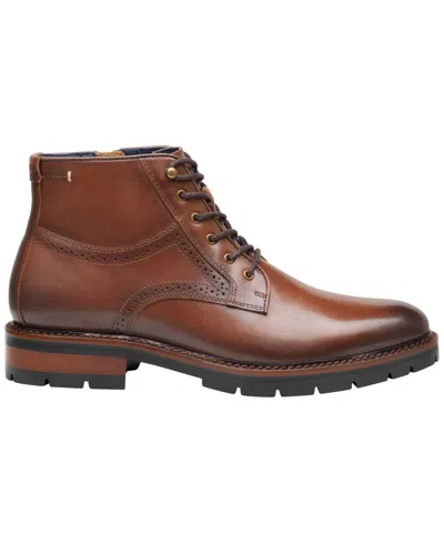 Johnston & Murphy Xc Flex Cade Plain Toe Boot In Brown