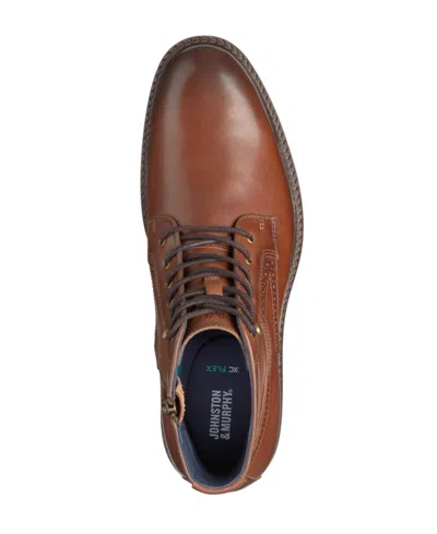 Johnston & Murphy Xc Flex Cade Plain Toe Boot In Brown