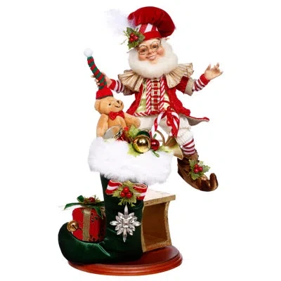 Mark Roberts Stocking Stuffing Elf Scene In Multi