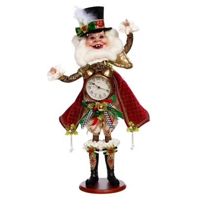 Mark Roberts Christmas Clock Elf, Medium In Multi