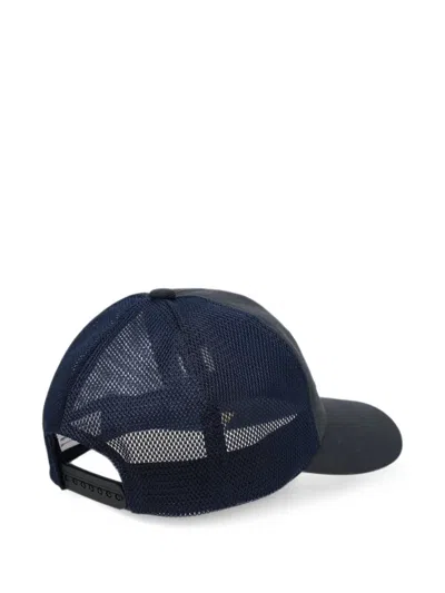 Visvim Goodyear Ii Logo-patch Mesh-panel Cap In Blue