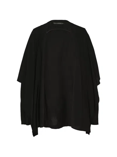 Yohji Yamamoto Layered Open-front Jacket In Black
