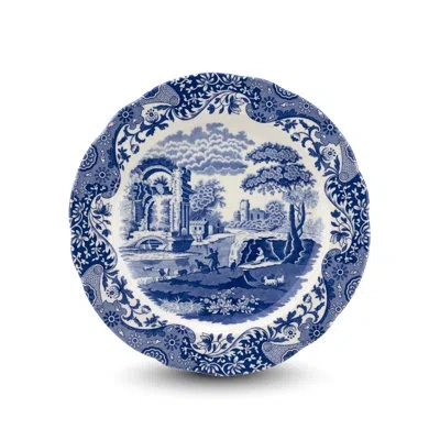 Spode Blue Itailan 12in Charger Plate In Blue