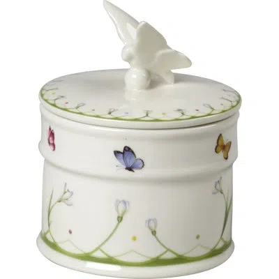 Villeroy & Boch Colourful Spring Small Covered Box In White