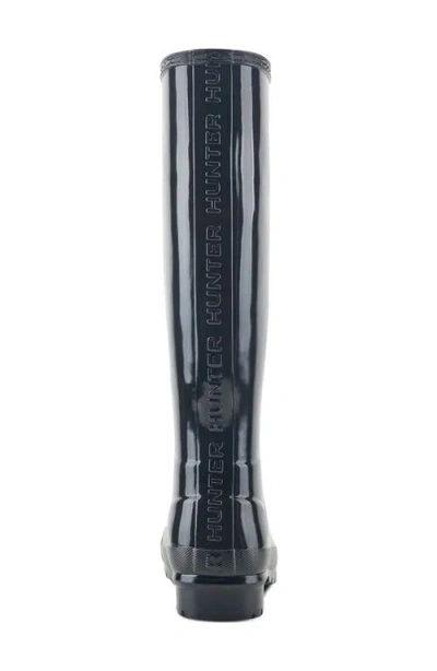 Hunter Lily Waterproof Rain Boot In Gray