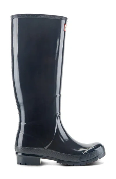 Hunter Lily Waterproof Rain Boot In Gray