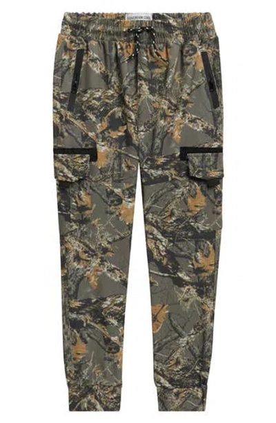 Sovereign Code Kids' Eternal Cargo Joggers In Bungee Cord/ Ozark Camo