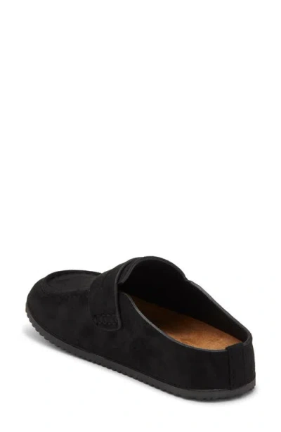 Wild Diva Lounge Matcha Flat Mule In Black