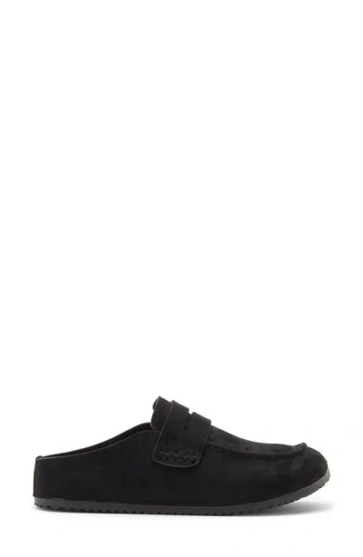 Wild Diva Lounge Matcha Flat Mule In Black