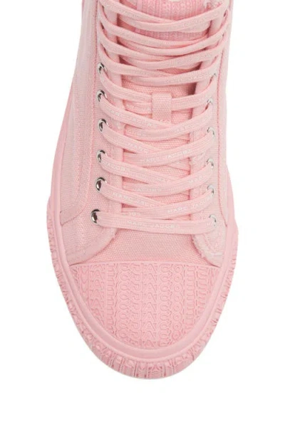 Marc Jacobs The High Top Platform Sneaker In Pink
