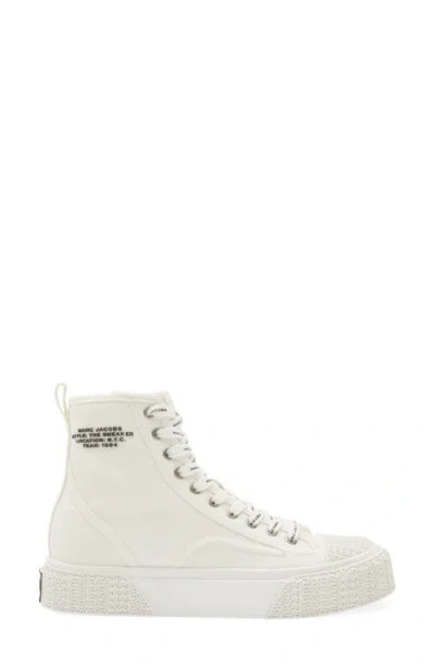 Marc Jacobs The High Top Platform Sneaker In White