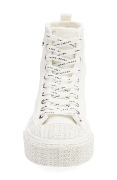 Marc Jacobs The High Top Platform Sneaker In White