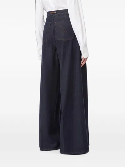 Max Mara Mxmquatto Trouser Blue In Blue
