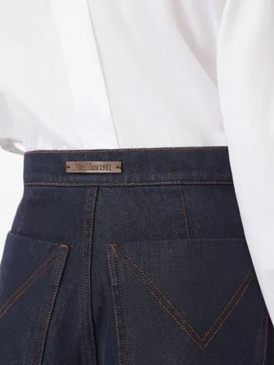 Max Mara Mxmquatto Trouser Blue In Blue