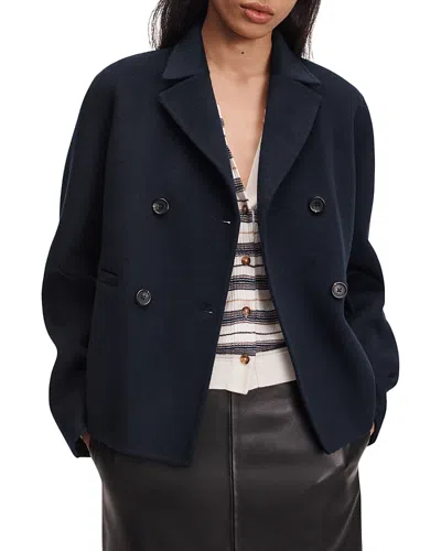 Rag & Bone Finley Wool Blend Coat In Blue