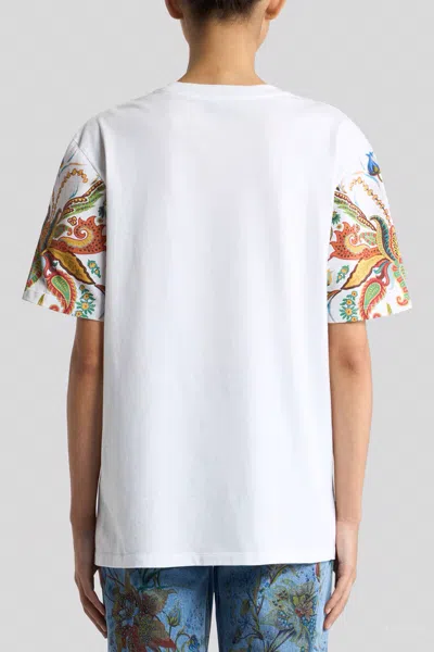 Etro Printed Cotton Jersey T-shirt In Multi