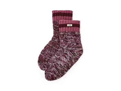 Ugg Deedee Fleece Lined Quarter Ii Socks In Multi