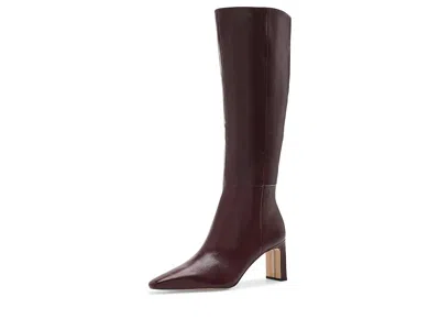 Sam Edelman Sylvia Snip-toe Knee-high Dress Boots In Burgundy