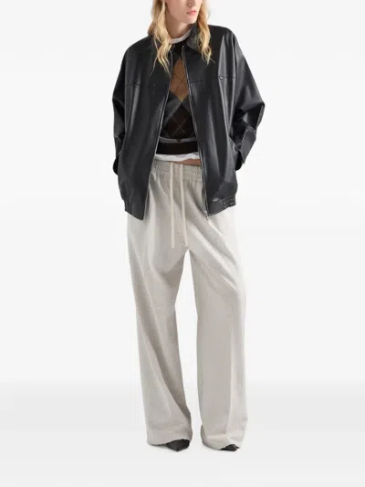 Prada Nappa-leather Jacket In Black