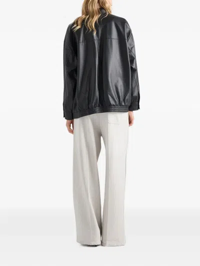 Prada Nappa-leather Jacket In Black