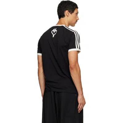 Y-3 Graphic Cotton Short-sleeve T-shirt In Black