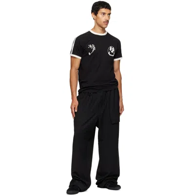 Y-3 Graphic Cotton Short-sleeve T-shirt In Black