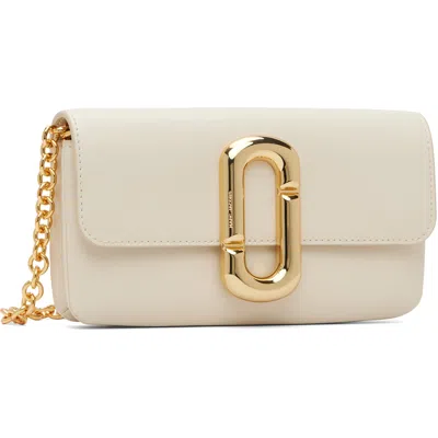 Marc Jacobs Off-white Scene Wallet On Chain Bag In 123 Cloud White