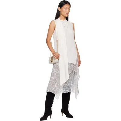 Marc Jacobs Off-white Scene Wallet On Chain Bag In 123 Cloud White