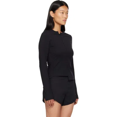 Y-3 Black W Ftd Ls T-shirt In Black