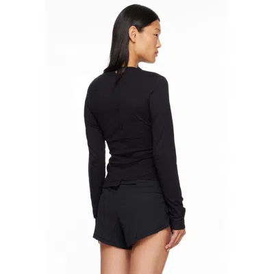 Y-3 Black W Ftd Ls T-shirt In Black