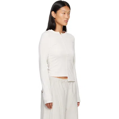 Y-3 Fitted Long Sleeve T-shirt In White