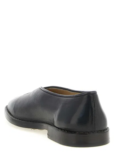Lemaire Flat Piped Slippers In Black