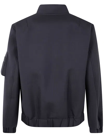 Sacai Zip-fastening Pocket Bomber Jacket In Black