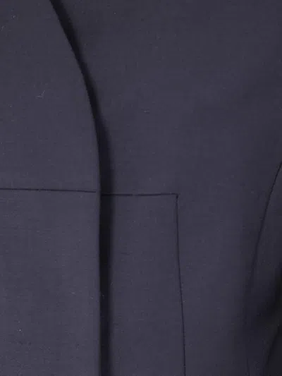 Entire Studios Vessel Tailored Jacket Structured Shoulders In Blue
