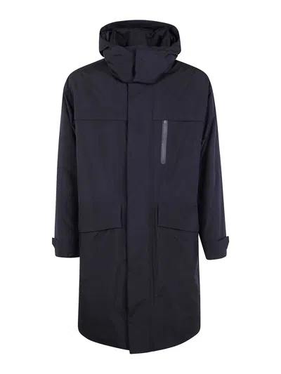 Herno Ex Laminar Long Parka In Black