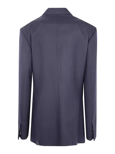 Dries Van Noten Bafya Jacket In Blue
