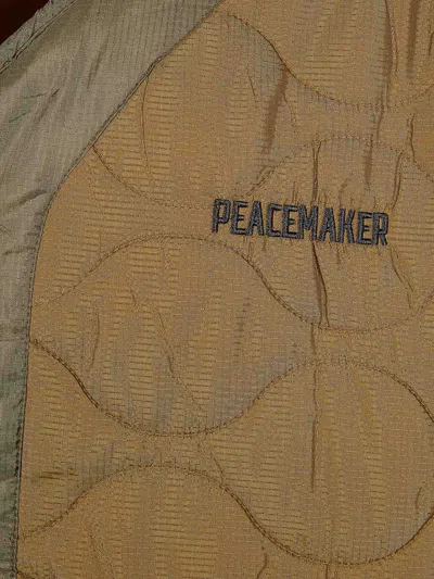 Oamc Logo-embroidered Coat In Multi