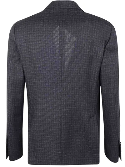 Lardini Houndstooth-pattern Blazer In Black