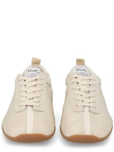 Kenzo Striker Sneaker Low Profile Pull Tab In Neutral