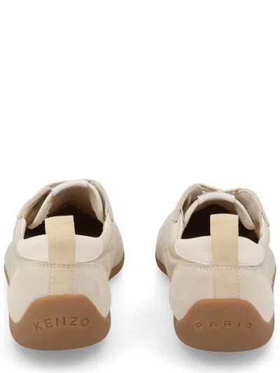 Kenzo Striker Sneaker Low Profile Pull Tab In Neutral