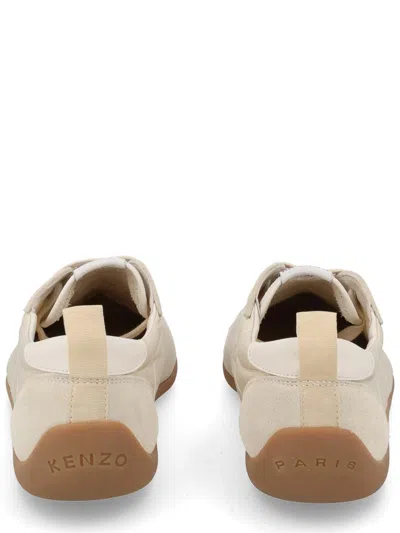 Kenzo Striker Sneaker Low Profile Pull Tab In Neutral