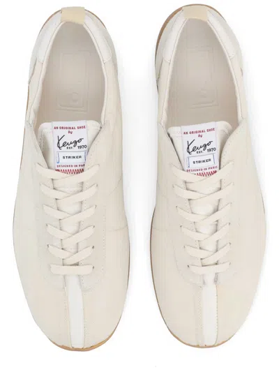 Kenzo Striker Sneaker Low Profile Pull Tab In Neutral