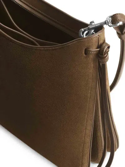 Phoebe Philo Gig Shoulder Bag Medium In Brown