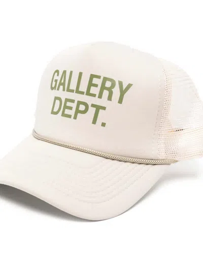 Gallery Dept. Gallery Dept Curved Peak Logo Print Mesh Panel Hat In Neutral