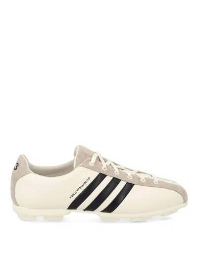 Y-3 Low-profile Leather And Suede Sneakers In Multi