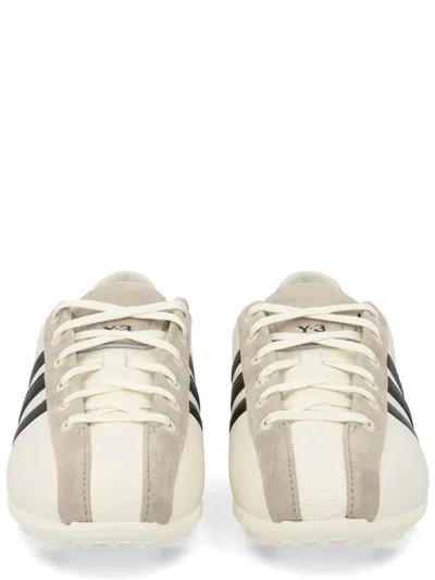 Y-3 Low-profile Leather And Suede Sneakers In Multi